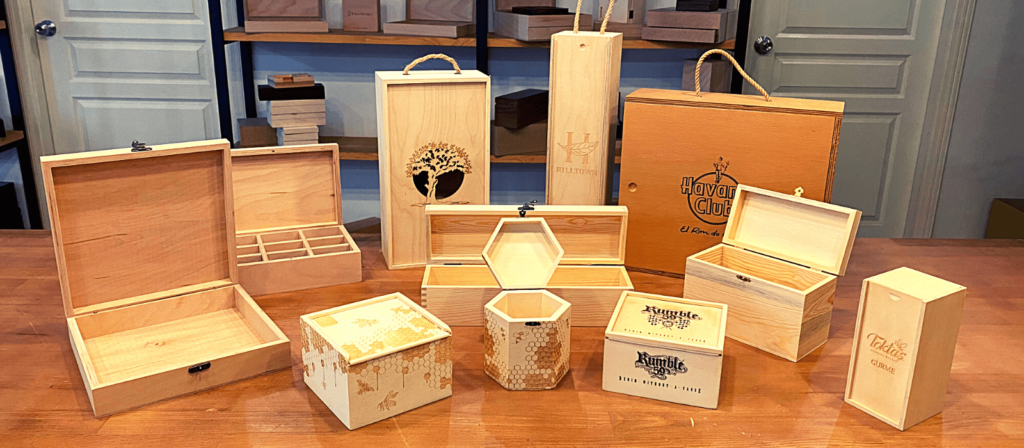 Manufacturer of Custom Wooden Boxes