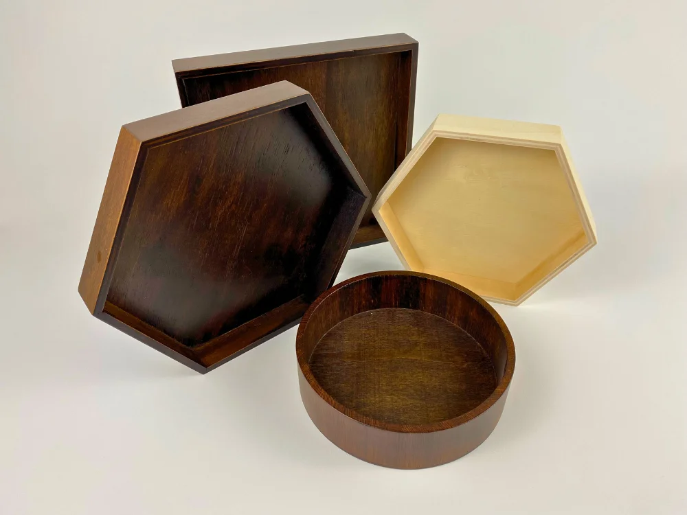 Custom Wooden Trays Made from Plywood