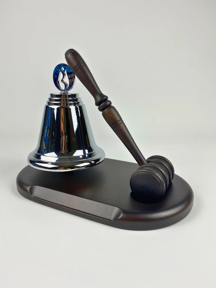 Custom Stock Exchange Bell with Wooden Base