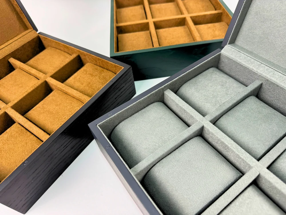 Watch Box with Suede Lined Compartments