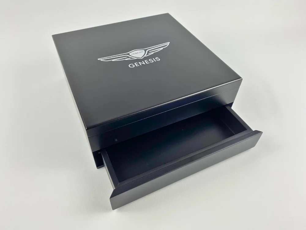 Luxury Wooden Box with Drawer Section