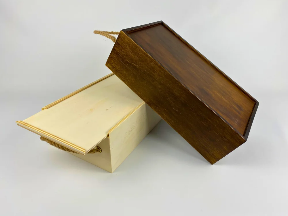 Poplar Plywood Sliding Lid Boxes