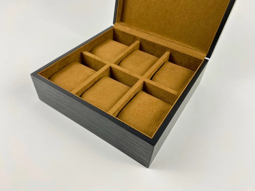 Suede Lined Ash Veneered Watch Boxes